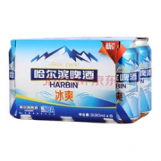 抢购模式：哈尔滨（Harbin） 冰爽啤酒 330ml*6听 1元+6元运费（限华东）