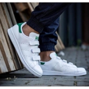 adidas Originals 阿迪达斯 Stan Smith CF 男款复古小白鞋 绿尾