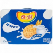 优冠 牛奶香脆饼干盒装1000g/盒