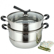 MAXCOOK 美厨  MCZ478 304不锈钢二层蒸锅 28CM