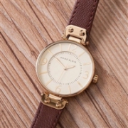 Anne Klein安妮克莱恩 ADX51 女款皮质表带时装腕表