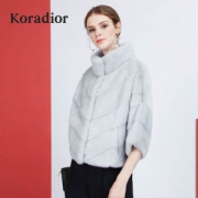 珂莱蒂尔 Koradior 冬装新款 水貂皮草外套