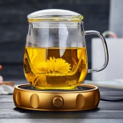 绿昌明 透明过滤 泡茶玻璃杯 320ml