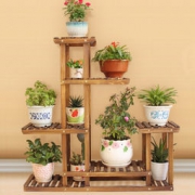 欣竹 实木室内花架花器