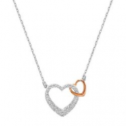 SWAROVSKI 施华洛世奇 5098368 心心相印C款 项链 白金色  509.59元（3件6折）