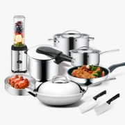 德国 福腾宝 WMF 18/10 316 最先进医用级不锈钢 锅具套装