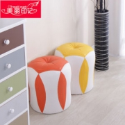 美丽印记 创意小圆凳 矮凳 皮凳 高35cm 承重300斤