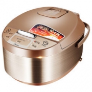 Midea 美的 MB-WRD5031A 金属拉丝机身 智能预约 黄晶内胆 5L 电饭锅