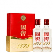 囤年货：泸州老窖 国窖1573浓香型白酒52度50ml*2瓶