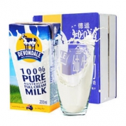 Devondale 德运 澳大利亚进口全脂牛奶 200ml*24整箱装