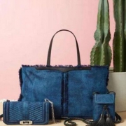 亚马逊海外购：Rebecca Minkoff 女士Denim民族风流苏单肩包 prime会员免费直邮