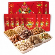 囤年货：天喔 添财喜盈旺礼盒1224g+天喔坚果年货礼盒1836g