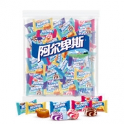 阿尔卑斯 高级牛奶硬糖 散袋装 1kg (约250颗，原味、草莓、甜橙、葡萄、特浓)