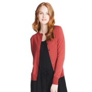 UNIQLO优衣库 女装精纺美利奴圆领开衫