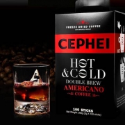 天猫商城：马来西亚进口，CEPHEI 奢斐 美式无糖速溶黑咖啡100条 送美式30杯