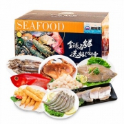 极地湾 冷冻八方鸿运海鲜礼盒3.6kg