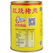 古龙食品 肉罐头 下饭菜 红烧猪肉397g *4件
