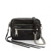 Rebecca Minkoff 瑞贝卡·明可弗 SOLSTICE CAMERA 女士真皮斜挎包+护照夹