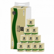 韶能本色  无漂白竹浆真情系列4层180g有芯卷纸*10卷