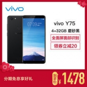 vivo Y75 4GB+32GB 全网通4G手机 全面屏