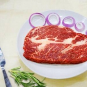 天莱香牛 新疆有机上脑牛排 220g *7件