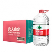 农夫山泉 饮用天然水 透明装 4L *6桶 整箱