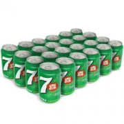 限华中地区：七喜 碳酸饮料 330ml *24听
