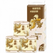 金鱼牌 本色竹浆卷纸4层160节*10卷