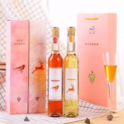天猫商城：60年老牌，白洋河 甜白桃红葡萄酒礼盒装 375ml*2支