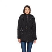 TOMMY HILFIGER 女士秋冬修身中长款棉服 TW7MP815