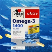 Doppelherz 双心 深海鱼油 Omega-3 1400mg胶囊 120粒