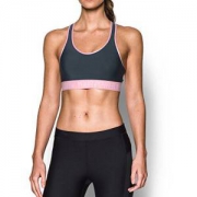限S码：Under Armour Power In Pink Armour Mid 女士中等强度运动内衣