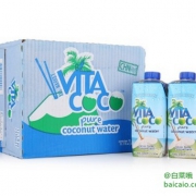 京东商城：马来西亚进口， Vita Coco  唯他可可 天然椰子水饮料330ml*12瓶*2