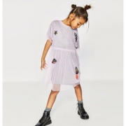 ZARA 星空刺绣儿童连衣裙