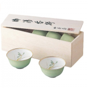 香蘭社 F1180-CQQ 内侧兰花图案 茶杯套组
