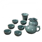 心艺德 哥窑青瓷功夫茶具 10件套