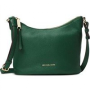 MICHAEL Michael Kors Lupita Md Messenger女士中号真皮水桶包/信封包 复古绿   棕色款