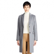 UNIQLO优衣库 女士羊毛羊绒混纺大衣