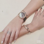 西集网：SWAROVSKI 施华洛世奇 玫瑰金色恶魔之眼手镯