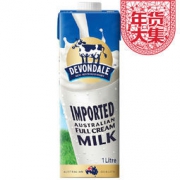 德运（Devondale）全脂纯牛奶 1L