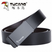 TUCANO 啄木鸟 男士扳扣牛皮皮带