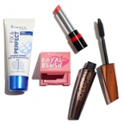 Feelunique独家限定！Rimmel 芮谜 基础彩妆礼盒四件套装（ 唇膏+睫毛膏+妆前乳+腮红）