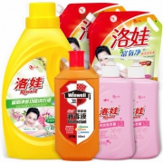 洛娃 洗衣液13.8斤套装洗衣液2.5kg+1.5kg*2+消毒液500ml*1+内衣洗450g*2