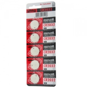 麦克赛尔（Maxell）进口纽扣电池CR2032适用于汽车钥匙/遥控器/电子秤/3D眼镜 5粒 3V *2件