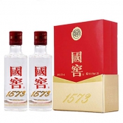 泸州老窖 国窖1573 52度浓香型白酒 50ml*2瓶小礼盒