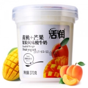 活润 新希望大果粒 黄桃+芒果风味酸奶 370g（多款可选） *19件