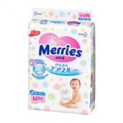 Merries 妙而舒 婴幼儿纸尿裤 M64片