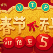 VIP低至5折！这个春节不无聊