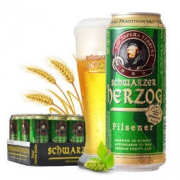 必囤年货：schwarzer herzog 歌德 黄啤酒 500ml *24听 *2件