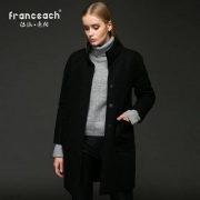 天猫商城：Franceach 法涵·意弛 两面穿羊毛呢大衣 多色